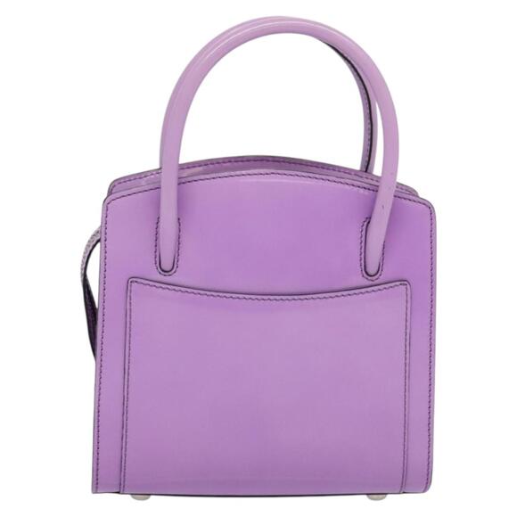 CELINE Hand Bag Enamel Purple Silver - Picture 3 of 12
